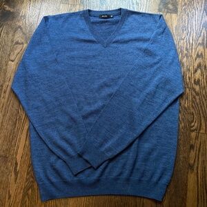BELIKA MENS  VIRGIN WOOL BLENDMARK V-NECK PULLOVER SWEATER SIZE 2XL-56